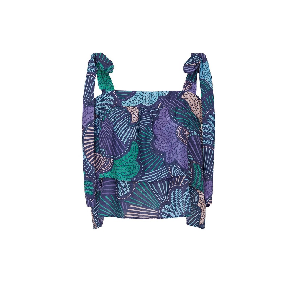 Warm Multicolor Patterned Top - image 5